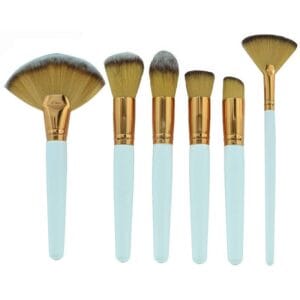 Kit Pincel Makeup Brush Make ZZ-06-F - Branco (6 Peças)