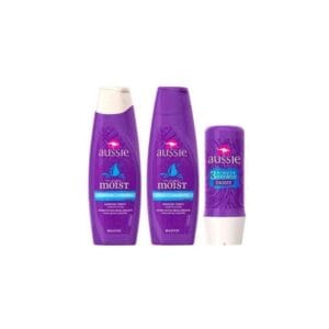 Kit Shampoo + Condicionador + Mascara para Cabelo Aussei Mega Moist