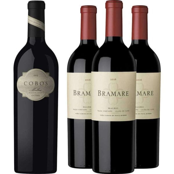 Kit Vinho Cobos Marchiori Malbec 2015 + Bramare Touza Malbec 2016 (4 Garrafas)