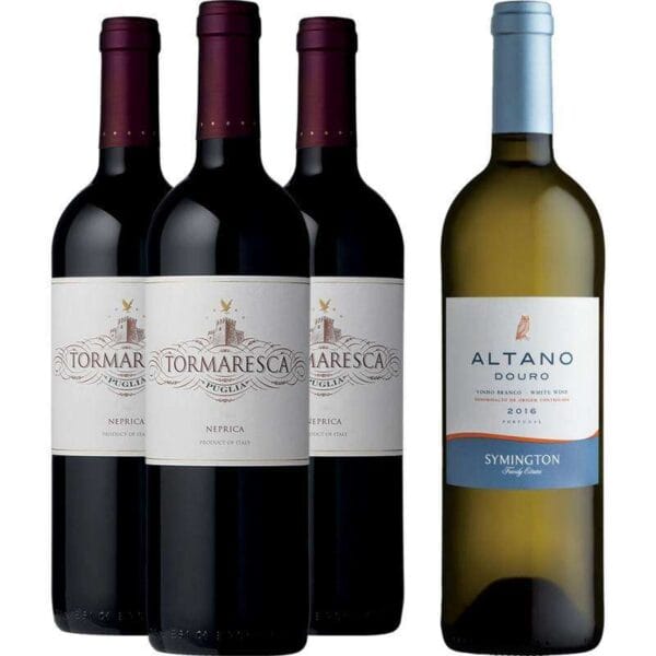 Kit Vinho Tormaresca Neprica Puglia 2014 + Symington Altano Douro 2016 (4 Garrafas)