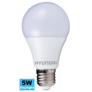 Lâmpada LED Hyundai E27 A60 5W 420 Lumens 6500K (Fria)