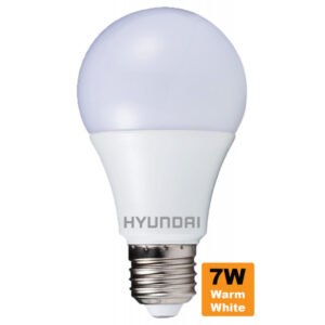 Lâmpada LED Hyundai E27 A60 7W 600 Lumens 2700K (Quente)