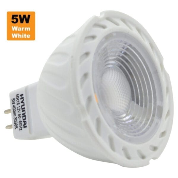 Lâmpada LED Hyundai MR16 Warm 5W 400 Lumens 3000K (Quente)