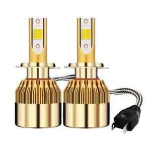 Lâmpada Super LED Dual Color C6 H7 6000k