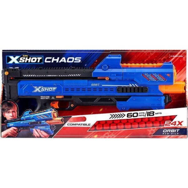 Lançador Zuru X-Shot Chaos - 36281 (24 Bolas de Dardos)