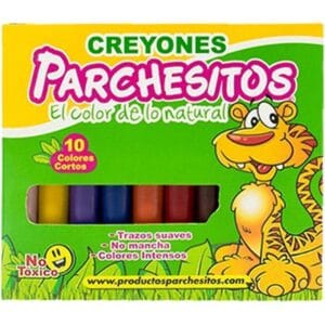 Lápis de Cera Parchesitos Curtos - 10 Cores