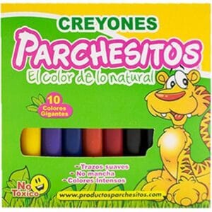 Lápis de Cera Parchesitos Grande - 10 Cores