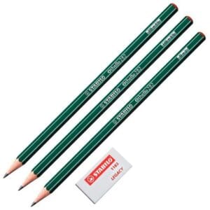 Lápis de Desenho Stabilo Othello 282 - 2B 1½/B2/HB 2½ (3 unidades)