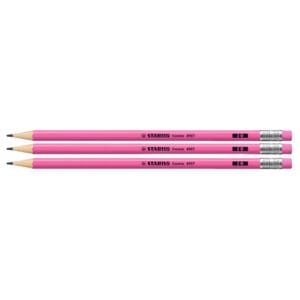 Lapis Grafite Stabilo Swano 4907 (3 Unidades) - Rosa