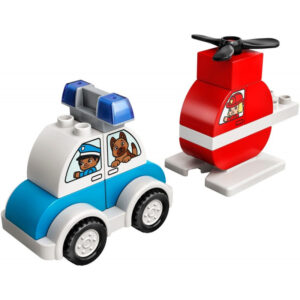Lego Duplo Fire Helicopter & Police Car 10957 / 14 Pcs