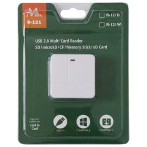 Leitor de Cartão de Memória Mtek R-121 Branco