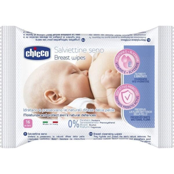 Lenço de Limpeza para Seios Chicco - (16 unidades)