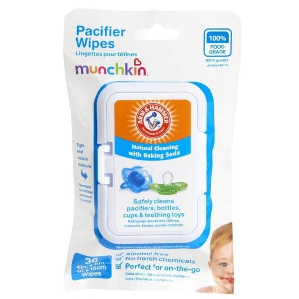 Lenço limpador de Chupeta Munchkin (36 Unidades)