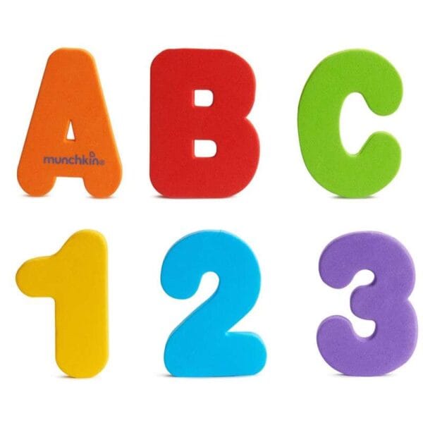 Letras e números para o banheiro Munchkin (36 Peças)
