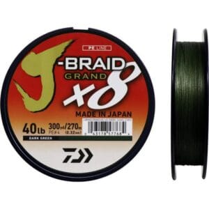 Linha Multifilamento Daiwa J-Braid Grand X8 0.32mm 40LB 270M
