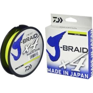 Linha Multifilamento Daiwa J-Braid X4 0.29mm 40LB 270m - Amarelo
