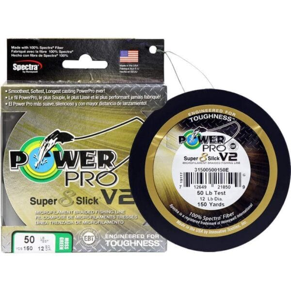 Linha Multifilamento Power Pro Super 8 Slick V2 50lb 23kg 0.36mm 135m