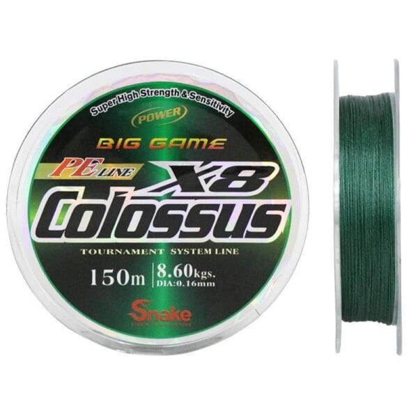 Linha Multifilamento Snake Colossus 8X 0.16mm 8.6kgs 150m