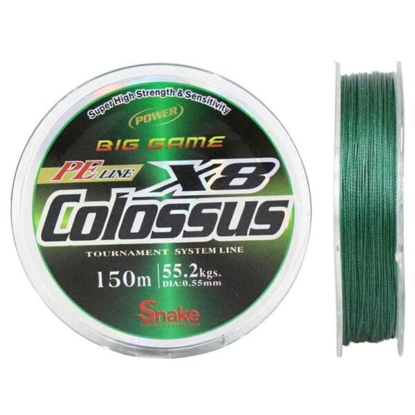 Linha Multifilamento Snake Colossus 8X 0.55mm 55.2kgs 150m