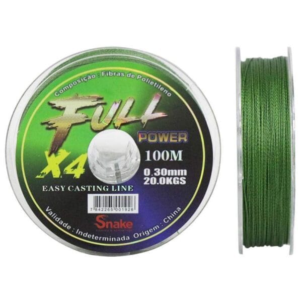 Linha Multifilamento Snake Fullpower 4X 0.30mm 20kgs 100m