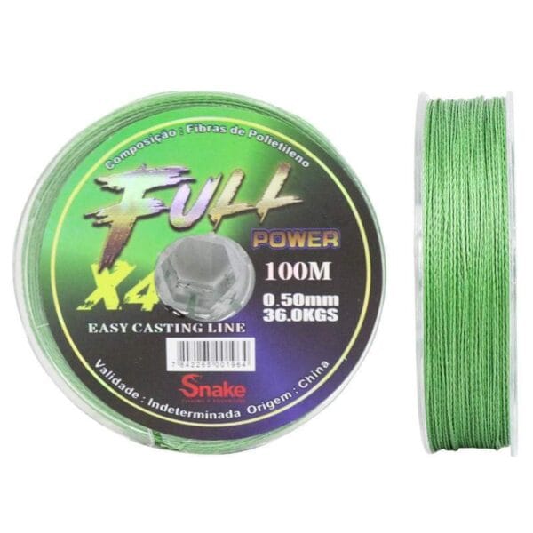 Linha Multifilamento Snake Fullpower 4X 0.50mm 36kgs 100m