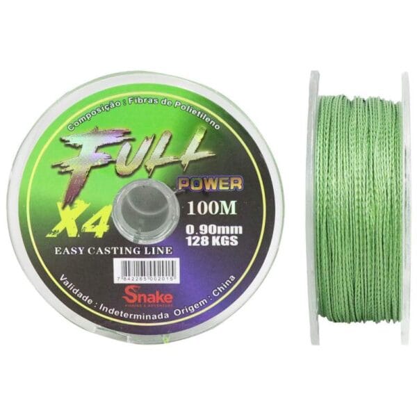 Linha Multifilamento Snake Fullpower 4X 0.90mm 128kgs 100m