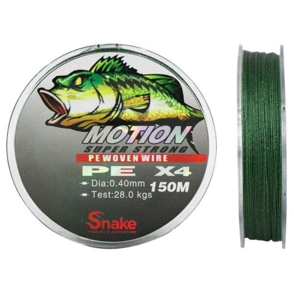 Linha Multifilamento Snake Motion 4X 0.40mm 28kgs 150m