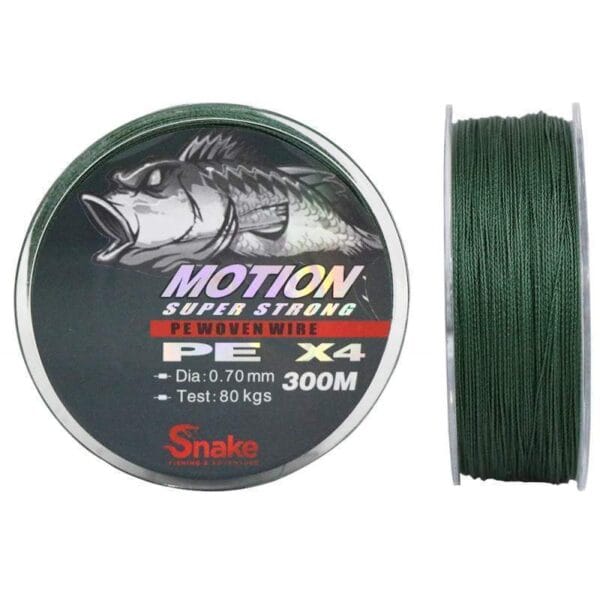 Linha Multifilamento Snake Motion 4X 0.70mm 80kgs 300m