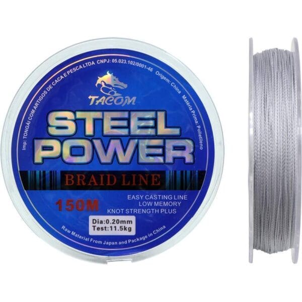 Linha Multifilamento Tacom Steel Power 150M 0.20mm 11.5kg