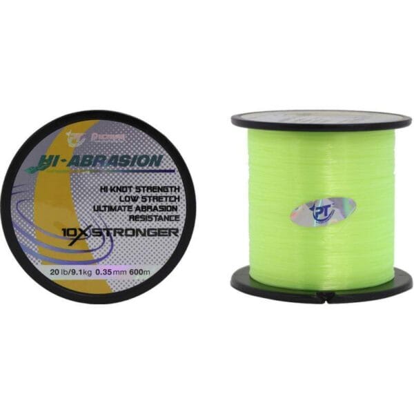 Linha Pioneer Monofilamento Abrasion 0.35mm 9.1kgs 600m Yellow