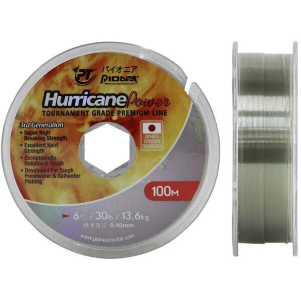 Linha Pioneer Monofilamento Hurricane 0.40mm 13.6kgs 100m