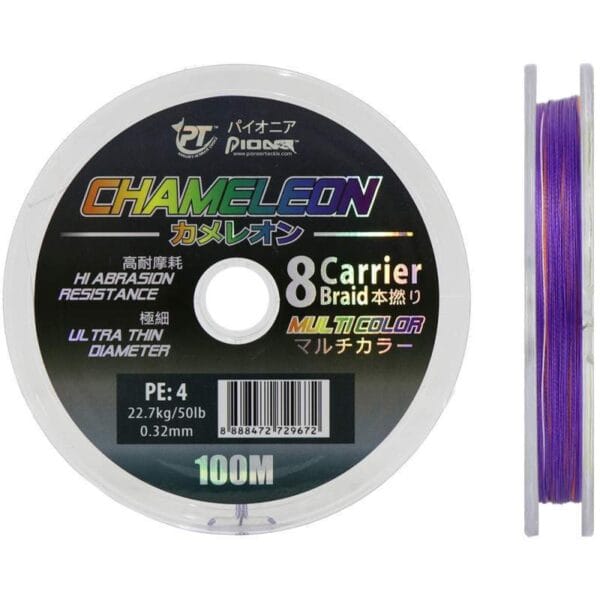 Linha Pioneer Multifilamento Chameleon 0.32mm 22.7kgs 100m