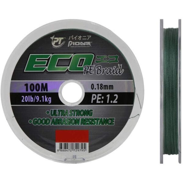 Linha Pioneer Multifilamento Eco 0.18mm 9.1kgs 100m