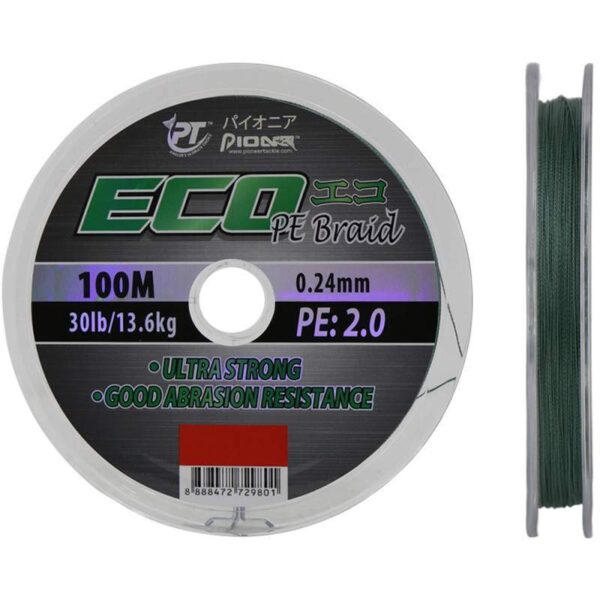 Linha Pioneer Multifilamento Eco 0.24mm 13.6kgs 100m