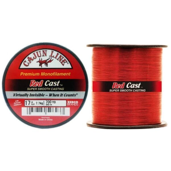 Linha Zebco Cajun Line Red Cast CLCASTQ17B 640m 700yd 17lb