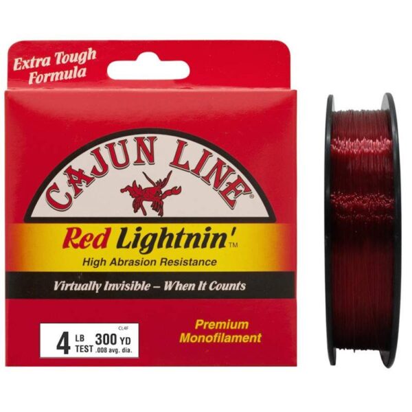 Linha Zebco Cajun Line Red Lightnin CL4FB 274m 300yd 4lb