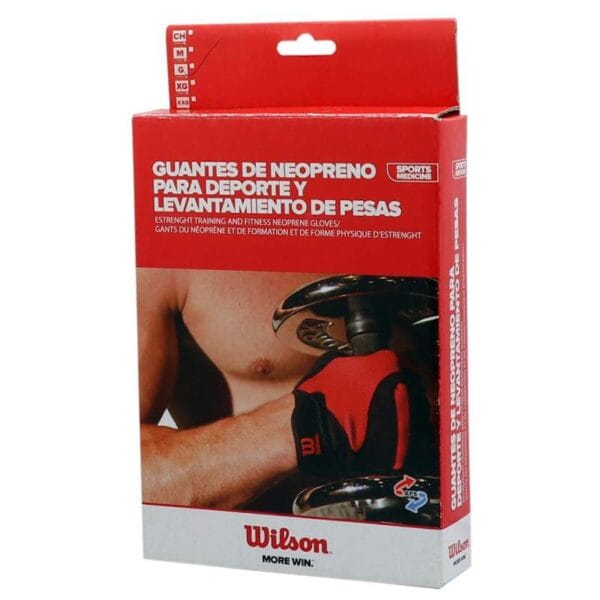 Luva de treino Wilson AW802 Preto/Vermelho - CH