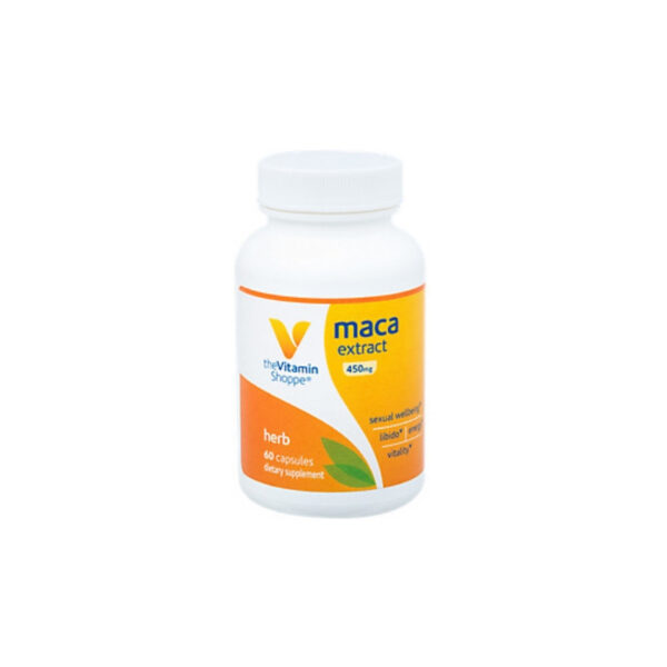 Maca Extract 450mg The Vitamin Shoppe Herb (60 Cápsulas)