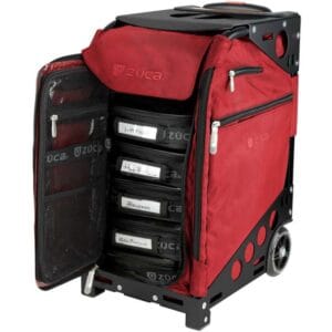 Mala de Maquiagem Zuca Red/Black Frame 0372