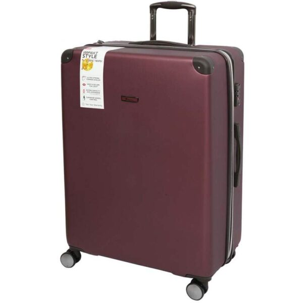 Mala de Viagem IT Luggage Impakt Style - Lux Expansiva com cadeado TSA - Grande/Dark Wine