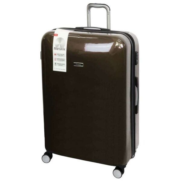 Mala de Viagem IT Luggage Metalik - Lux Expansiva com cadeado TSA - Grande/Choco Aubergin