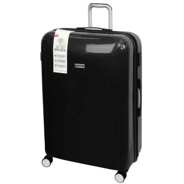 Mala de Viagem IT Luggage Metalik - Lux Expansiva com cadeado TSA - Grande/Midnight Black