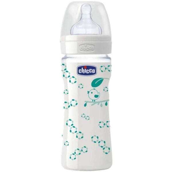 Mamadeira Chicco Benessere Vetro Well-Being Glass 20721 240mL (Silicone)