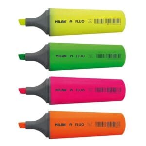 Marcador Milan Fluo 1687804  (4 Unidades)