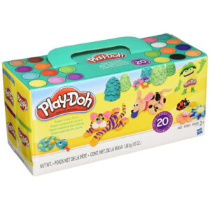 Massa de Modelar Hasbro Play-Doh Super pacote de cores A7924 (20 Potes)