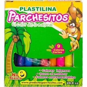 Massa de Moledar Parchesitos - 9 cores curtas