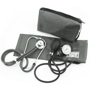 Medidor de Pressão More Fitness com Estetoscópio MF-225 Cinza