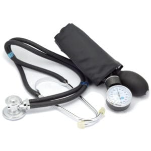 Medidor de Pressão More Fitness com Estetoscópio MF-225 Preto