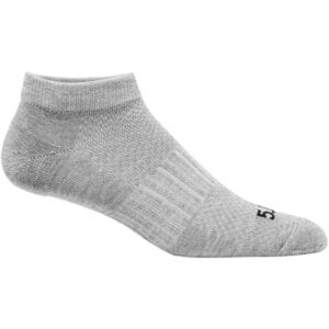 Meias 5.11 Tactical 6" PT Ankle Sock 10035-016 Cinza (3 Pares)