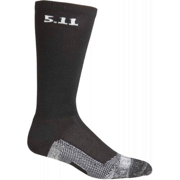 Meias 5.11 Tactical Level 1 9" Sock 59048-019 Preto - L